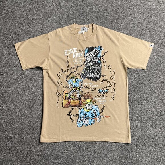 Warren Lotas Khaki Western Adventure T Shirt